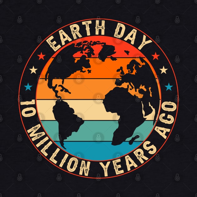 Earth Day 10 Million Years Ago Planet Vintage by GreenCraft